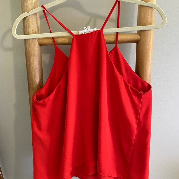 Red Summer Tank Sleeveless (M) Racer Back - Picture 3 of 3